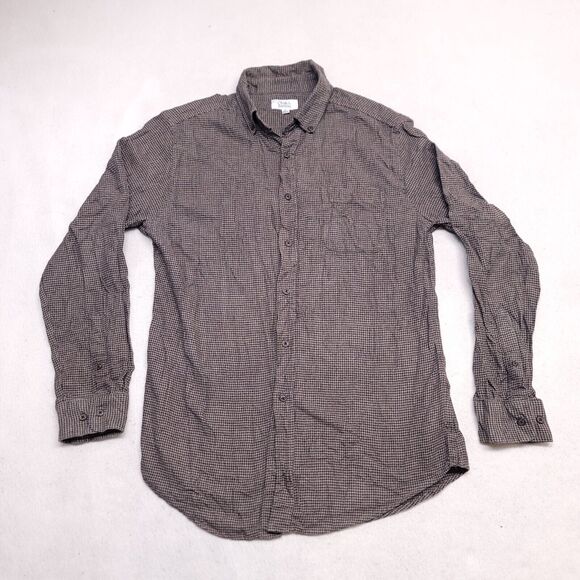 Croft & Barrow Casual Button Up Long Sleeve Shirt Mens Size Medium M Gray - Picture 2 of 10